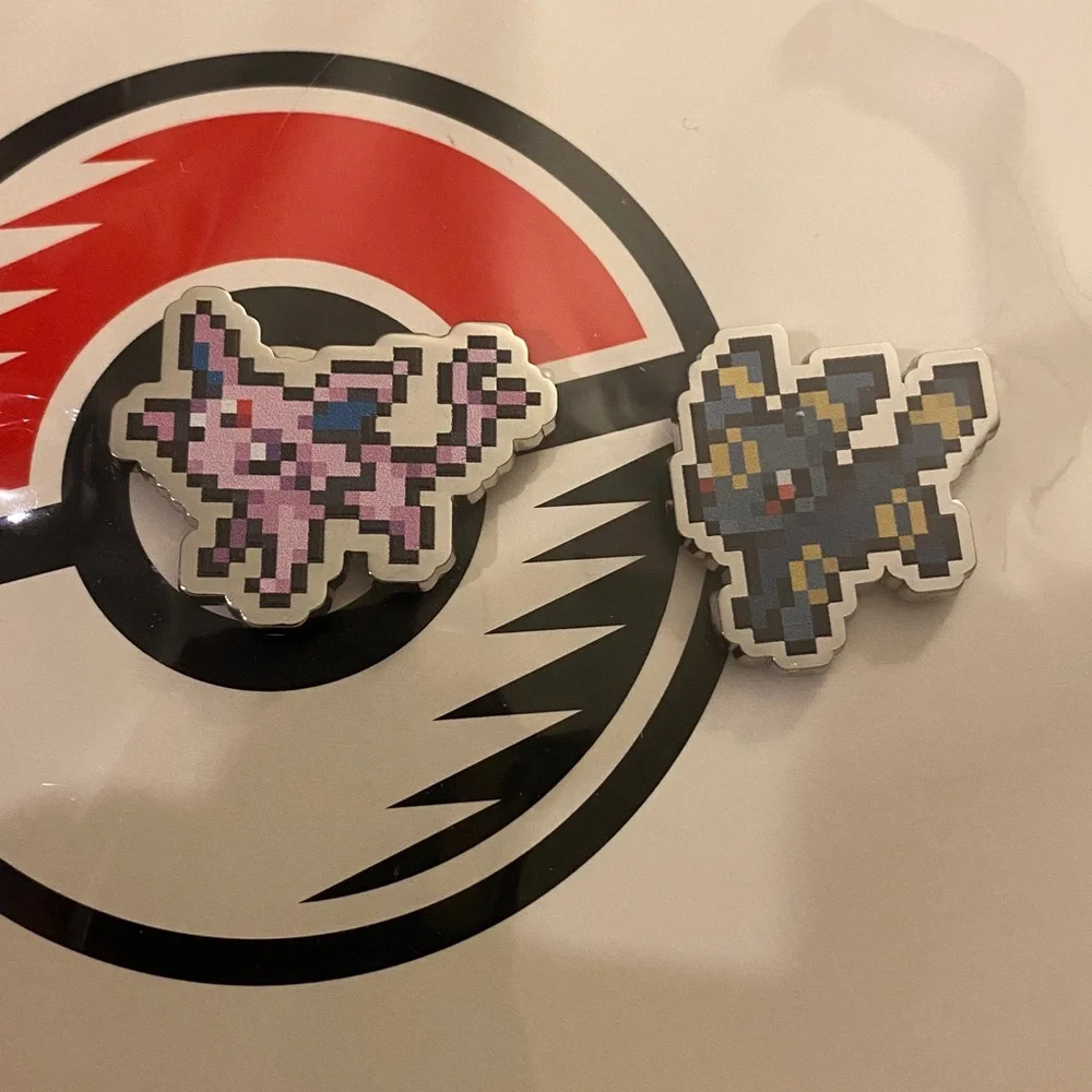 NWT Pokemon Center Pixel Pins - Espeon & Umbreon - Picture 2 of 5